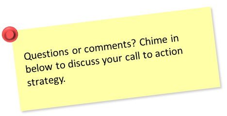 Call to action sticky note