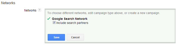 AdWords campaign settings